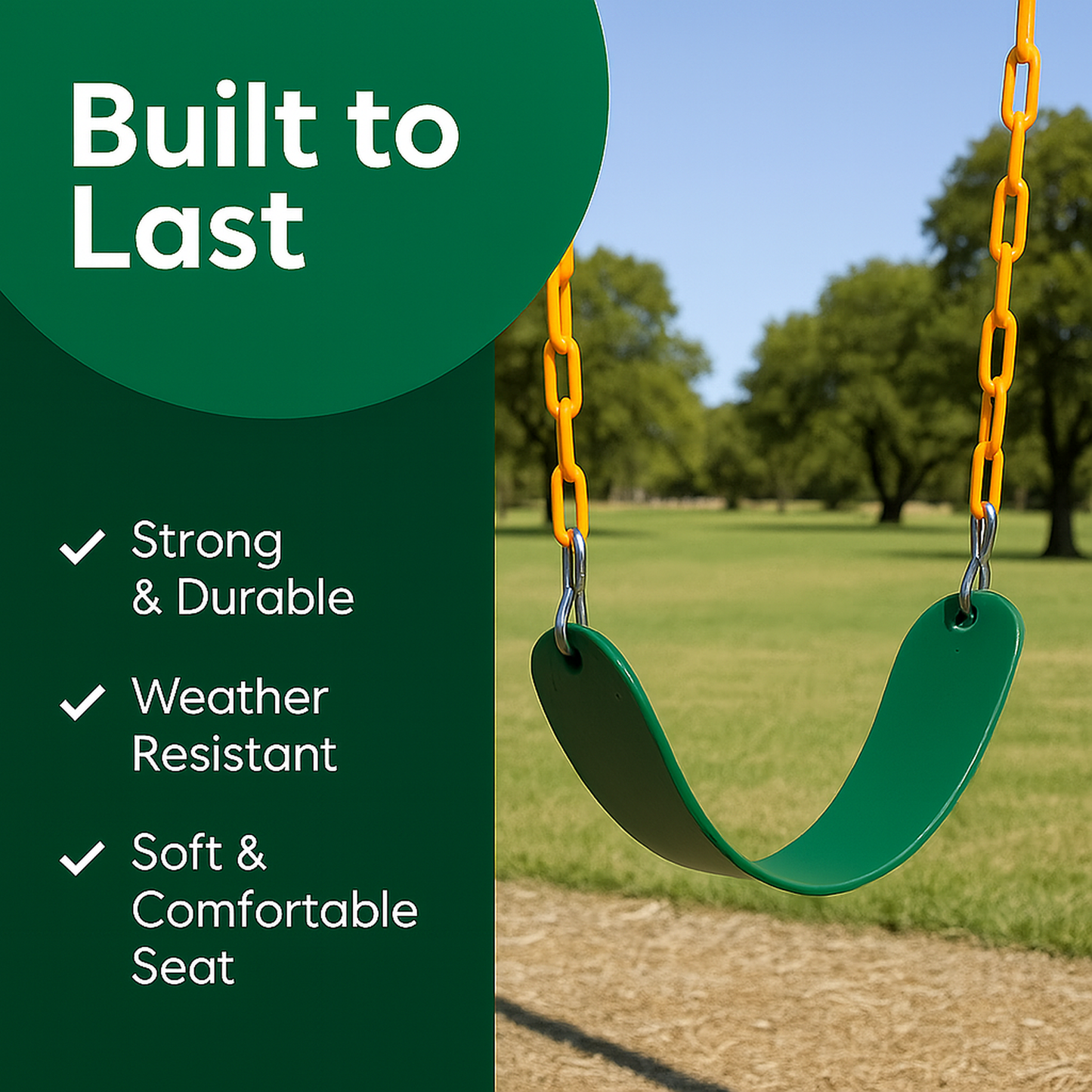 Swing Set Replacement Swing - Green