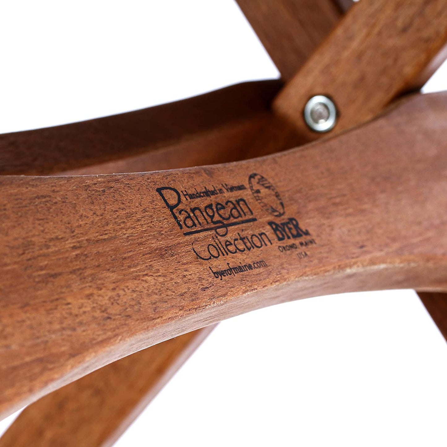 BYER OF MAINE Pangean Folding Wooden Table, Hardwood Portable Table, Multi Use Table, Easy to Fold and Carry for Camping, Wooden Camp Table, Use Indoors, Matches Pangean Furniture Line