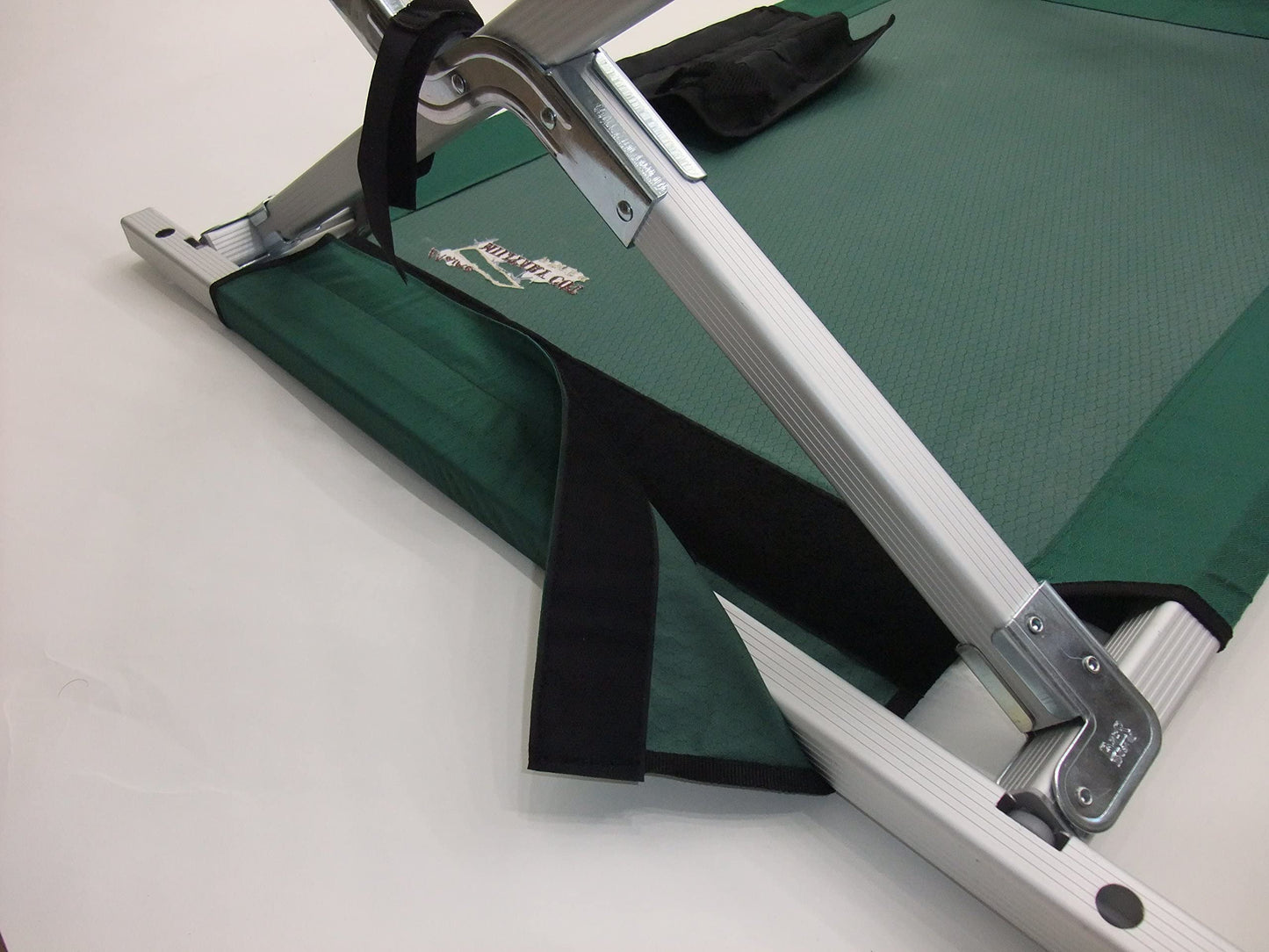 BYER OF MAINE Military Cot, Heavy Duty, Big and Tall Cot, Reinforced with Steel, Extra Large, Holds 375lbs