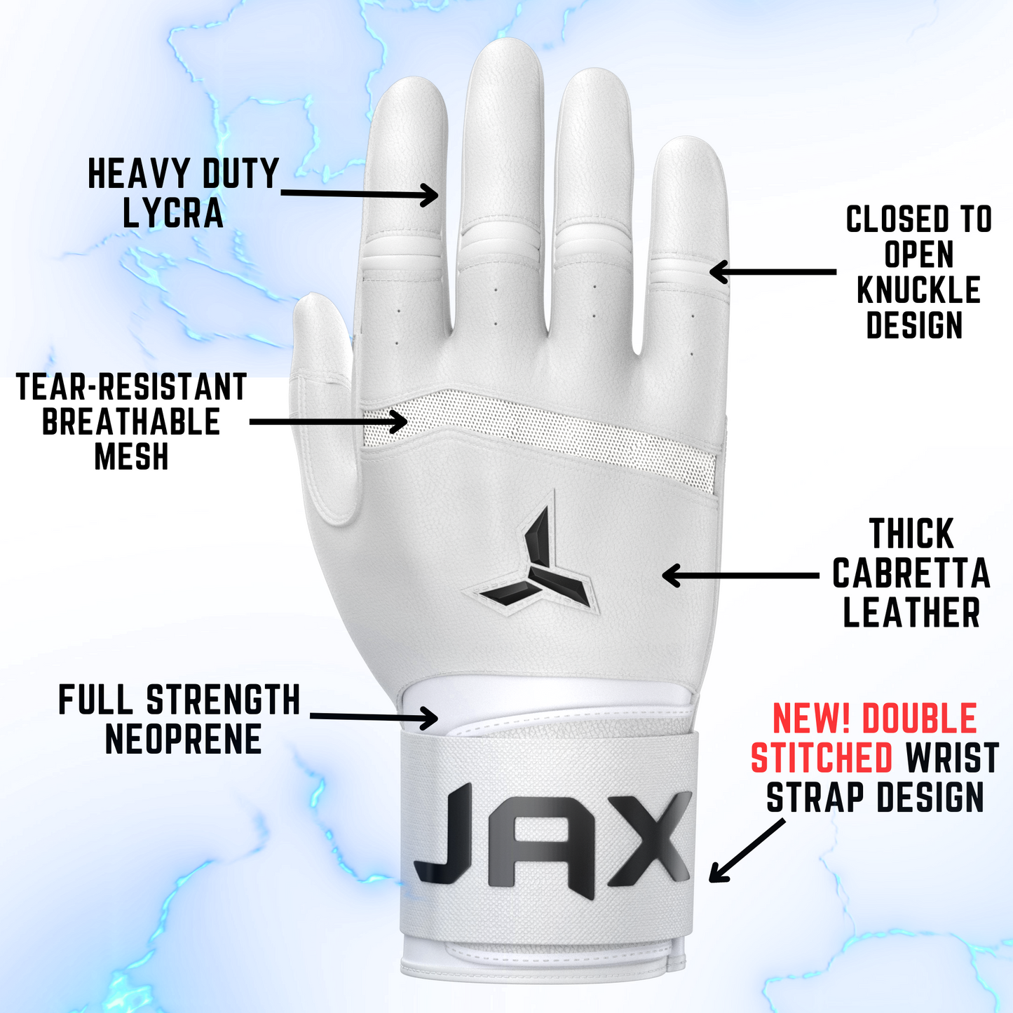 Jax Model One Platinum White - STRAP CUFF V2