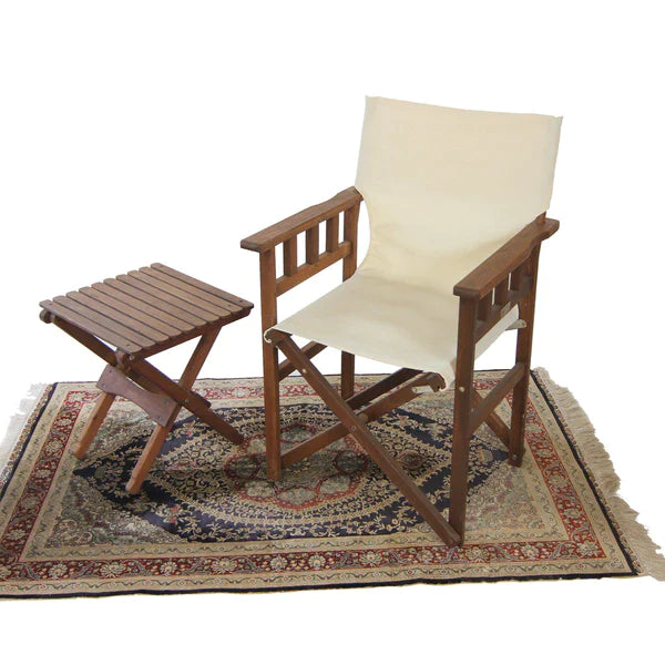 2x Pangean Campaign Chairs w/ Small Table Bundle