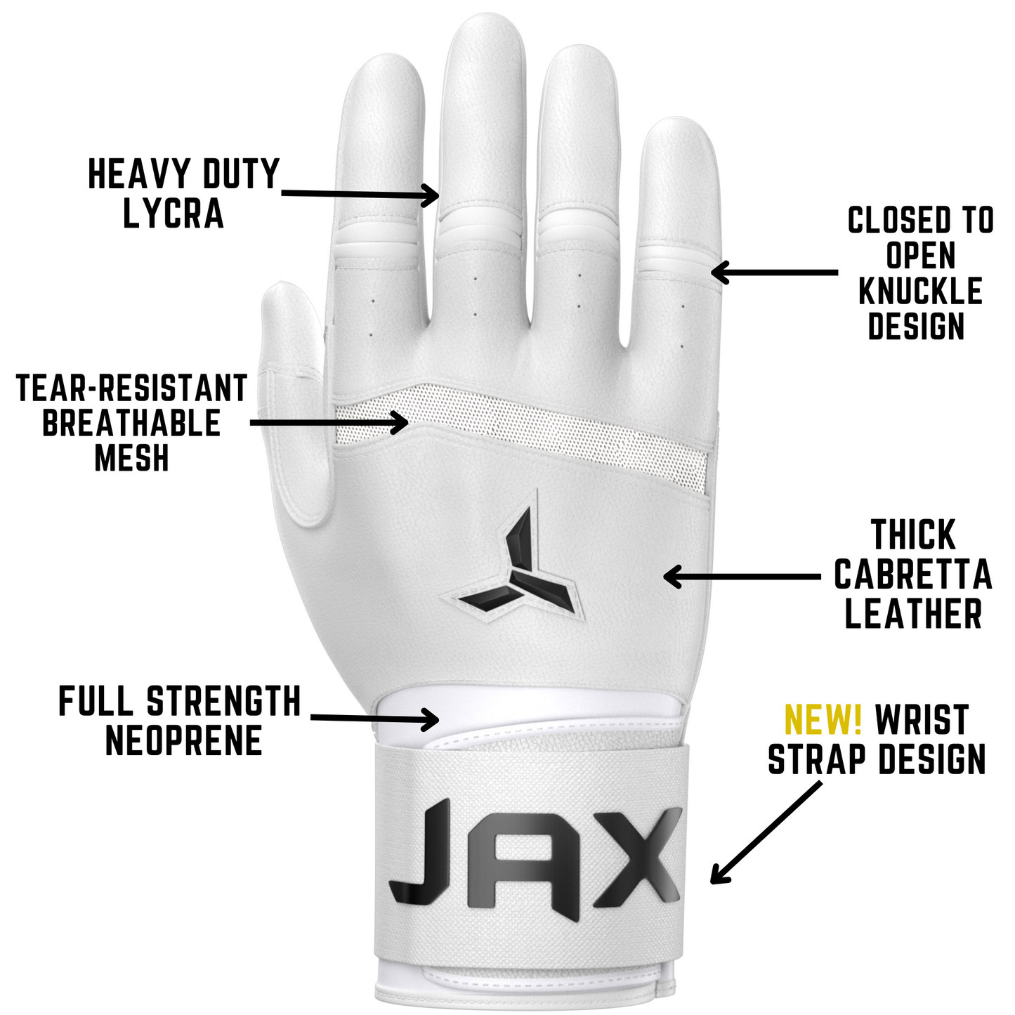 Jax Model One Platinum White - STRAP CUFF V2