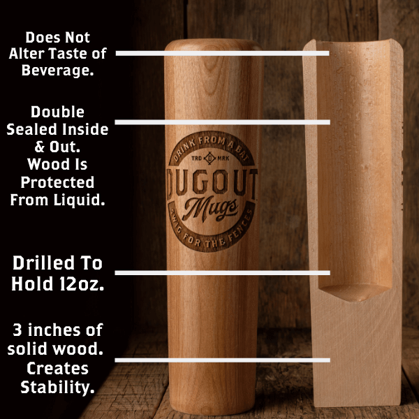 San Diego Padres Swinging Friar Dugout Mug® | Baseball Bat Mug
