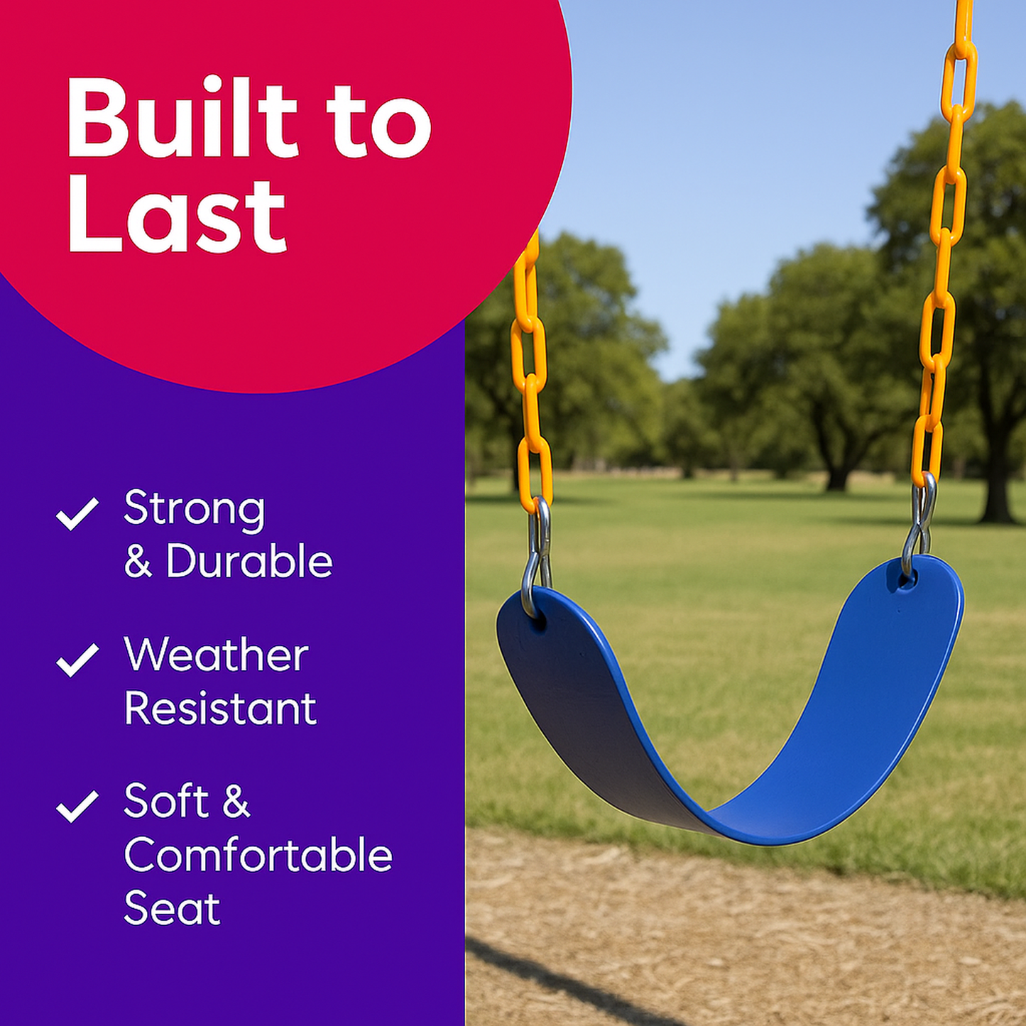 Swing Set Replacement Swing - Blue