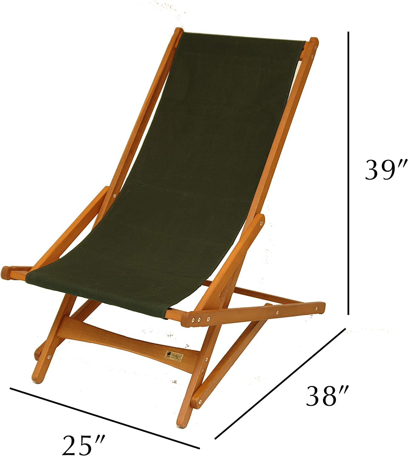 BYER OF MAINE, Pangean Glider Chair, Now Partially Assembled, Perfect for Camping, Matching Furniture 38" D X 25" W X 39" H