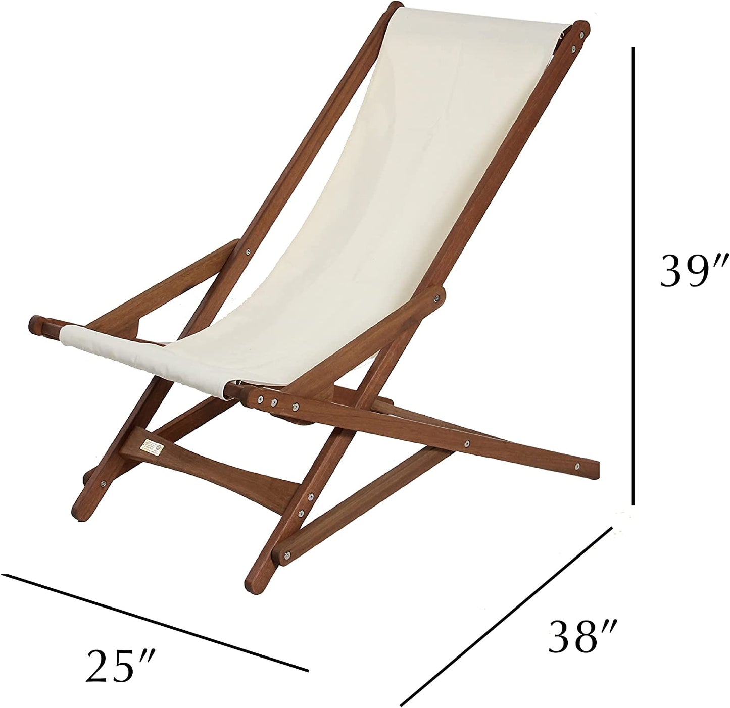 BYER OF MAINE, Pangean Glider Chair, Now Partially Assembled, Perfect for Camping, Matching Furniture 38" D X 25" W X 39" H