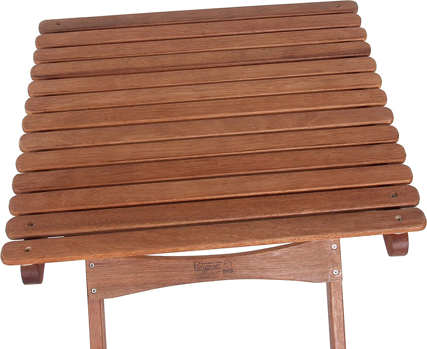 BYER OF MAINE Pangean Folding Wooden Table, Hardwood Portable Table, Multi Use Table, Easy to Fold and Carry for Camping, Wooden Camp Table, Use Indoors, Matches Pangean Furniture Line