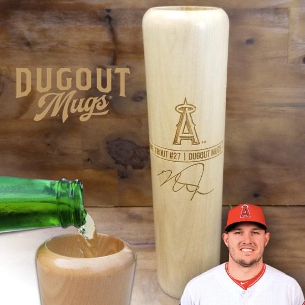 Mike Trout Baseball Bat Mug | Los Angeles Angels | Signature Series Dugout Mug®
