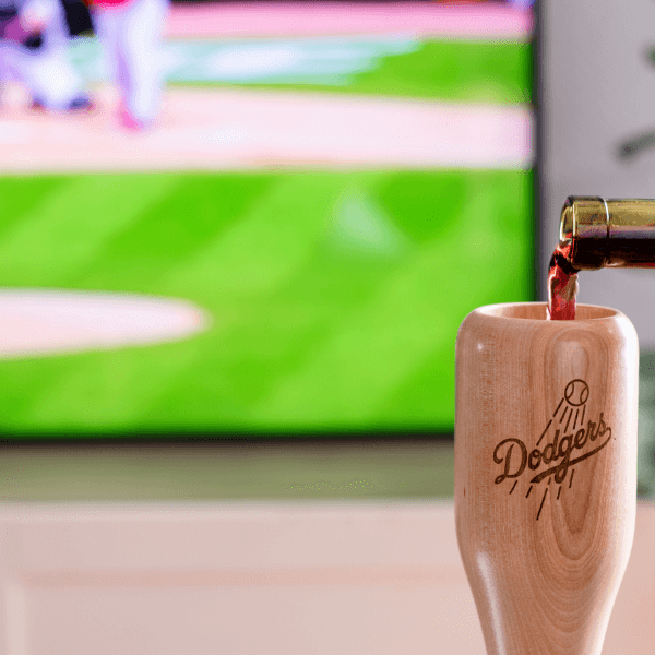 Los Angeles Dodgers Wined Up® | Baseball Bat Wine Mug