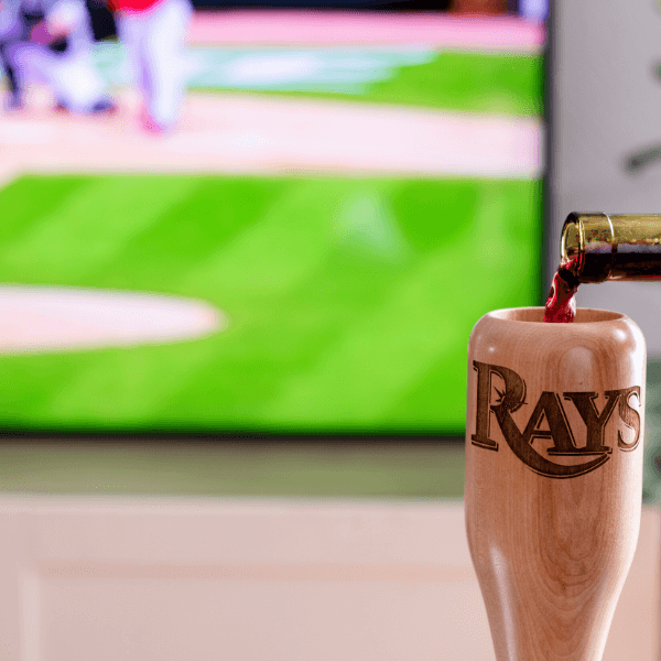Tampa Bay Rays Wined Up® | Baseball Bat Wine Mug